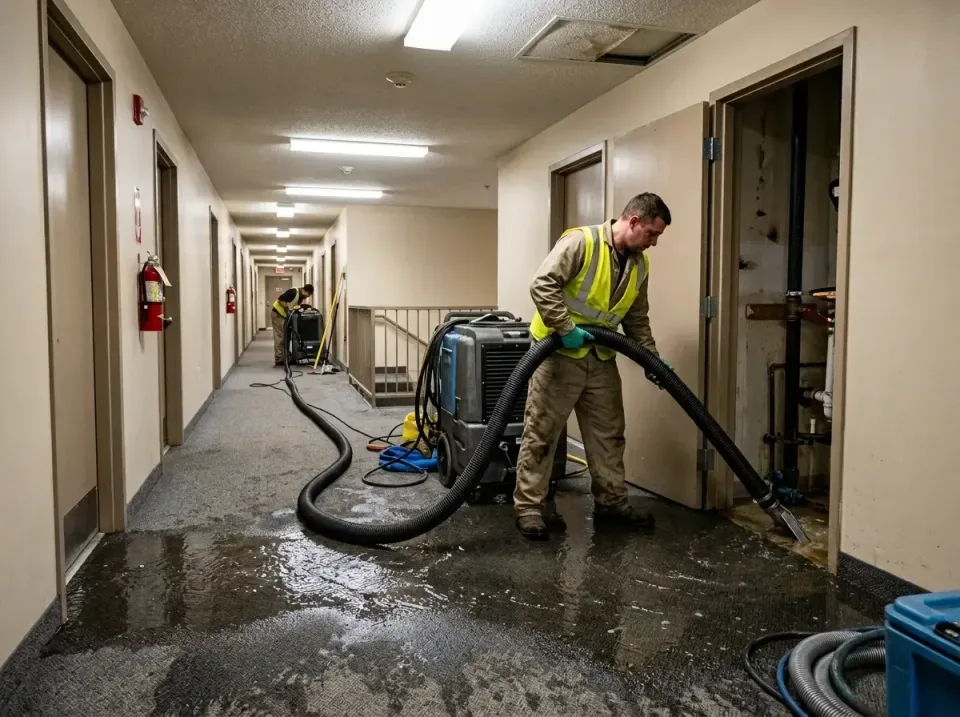 multi-unit-apartment-hallway-f-005 — frequently asked questions, Emergency Burst Pipe Water Extraction & Removal in Temescal…